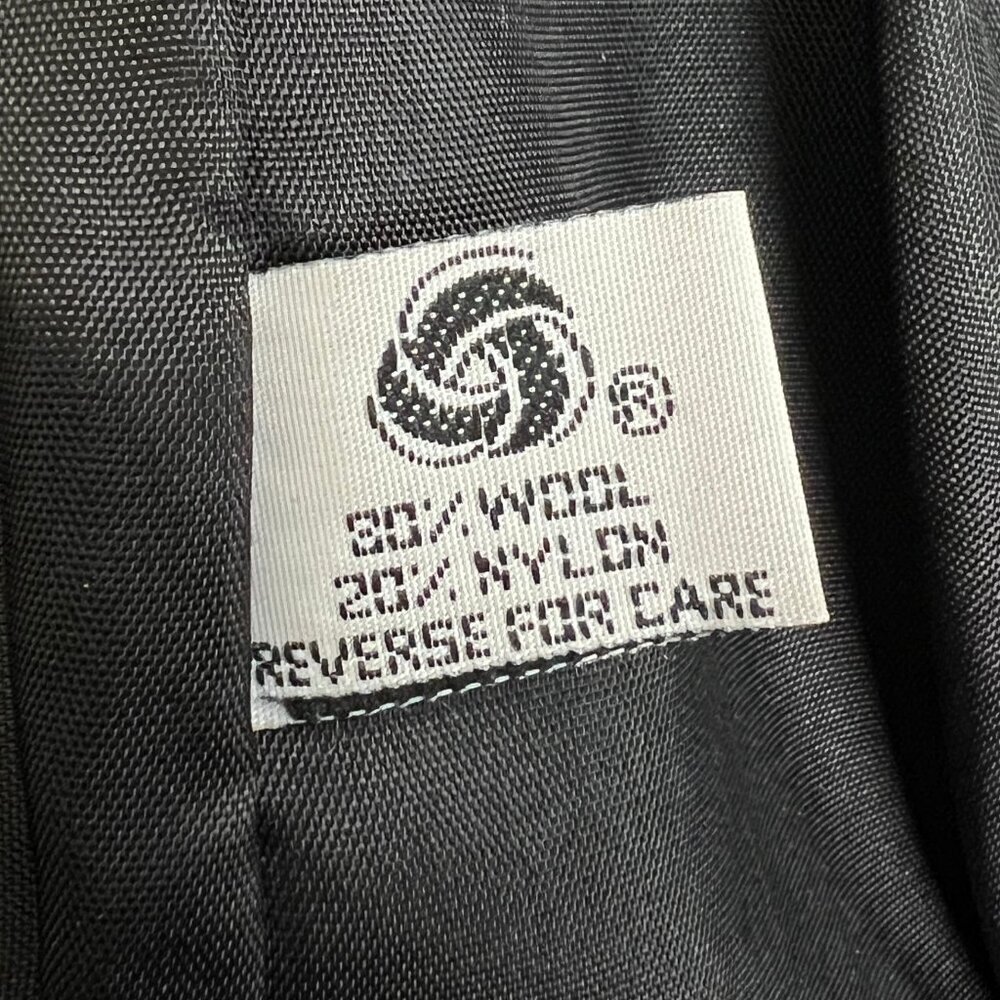 Vintage Long Oversized Wool Peacoat Overcoat Pea Coat Fall Winter Luxury Jacket - Picture 10 of 12